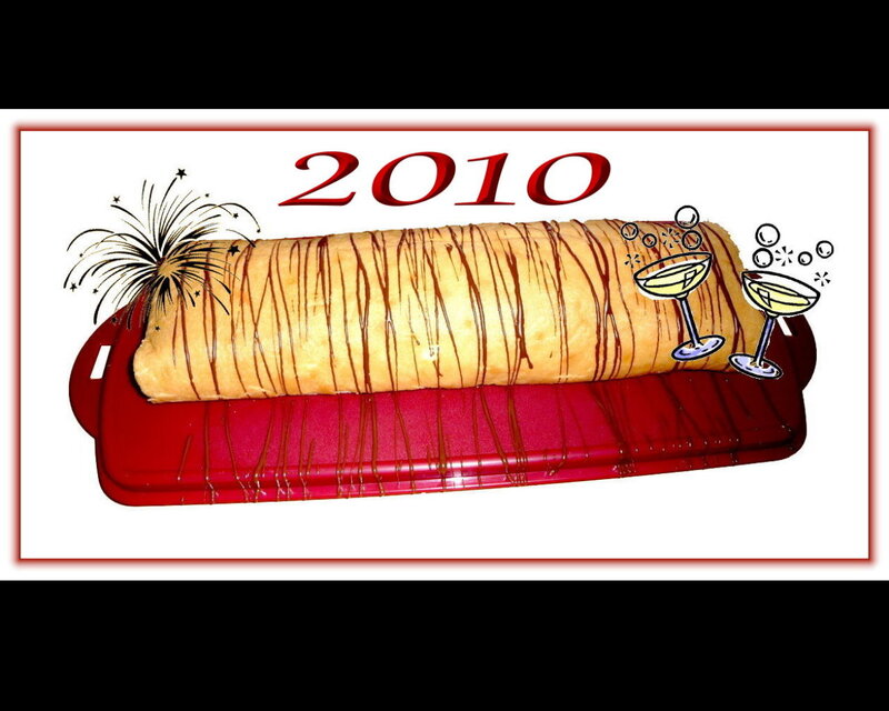 Cake Roll on Tray