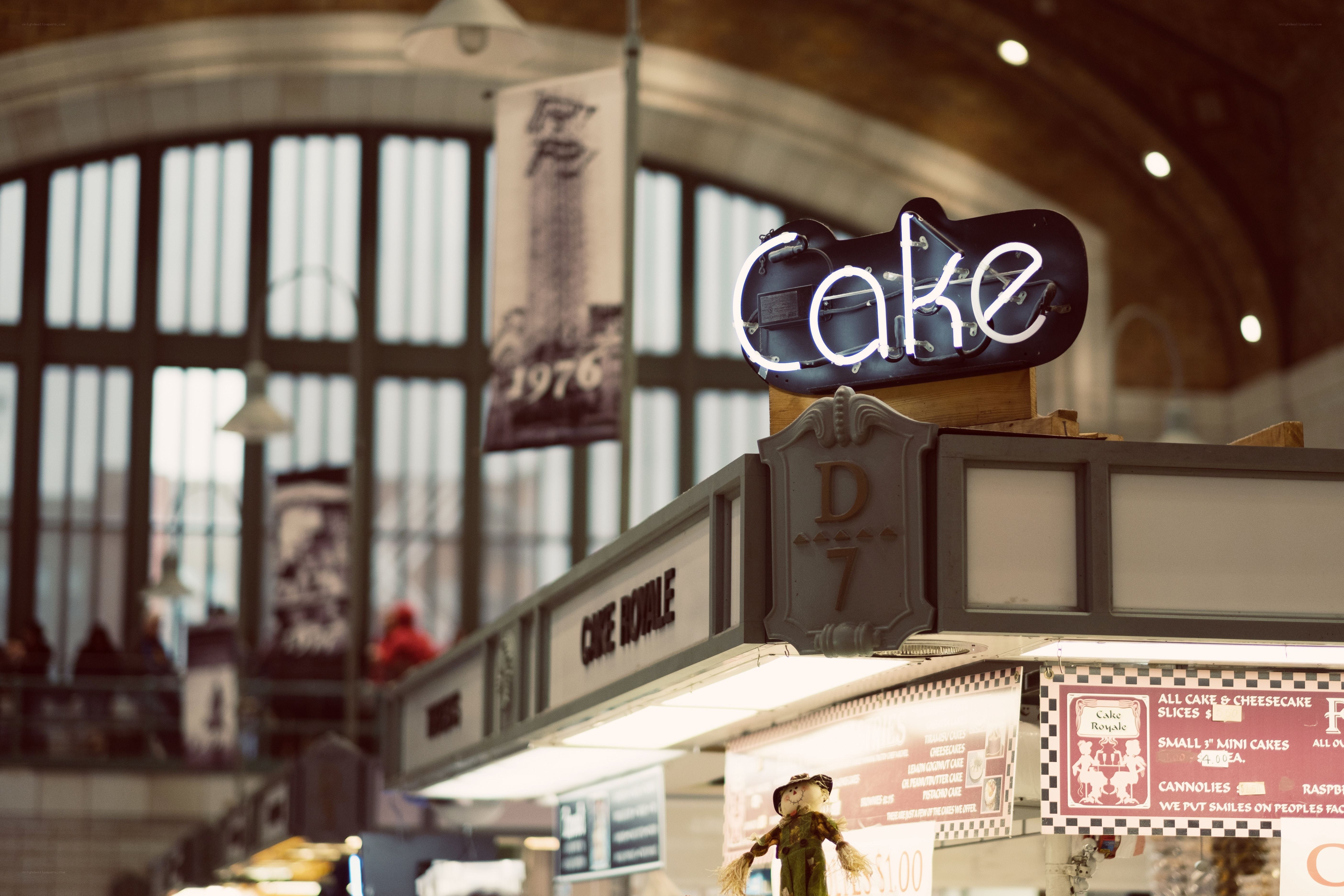 Cake Royale stall in market