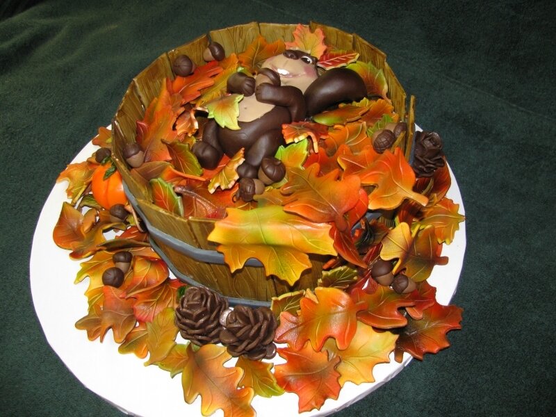 Cake Shaped Like a Barrel