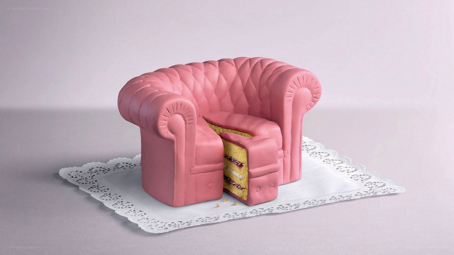 cake shaped like a sofa