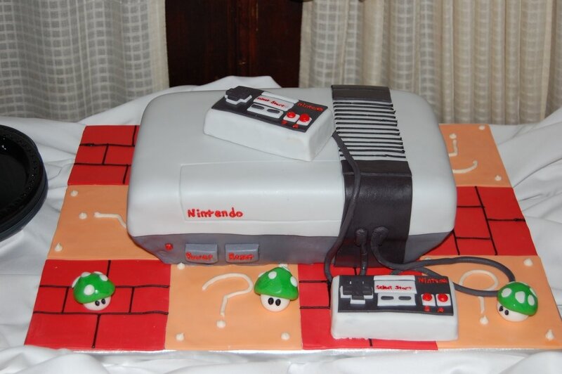 Cake Shaped Like NES Console