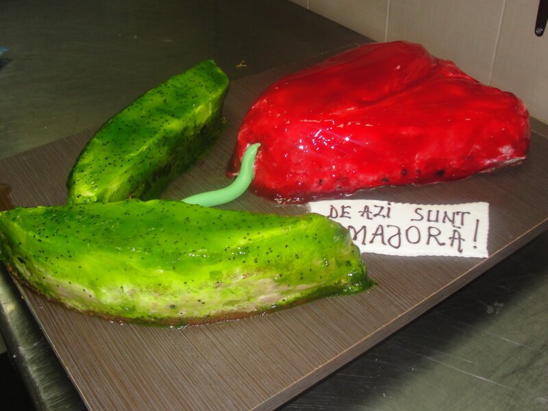 Cake Shaped Like Peppers