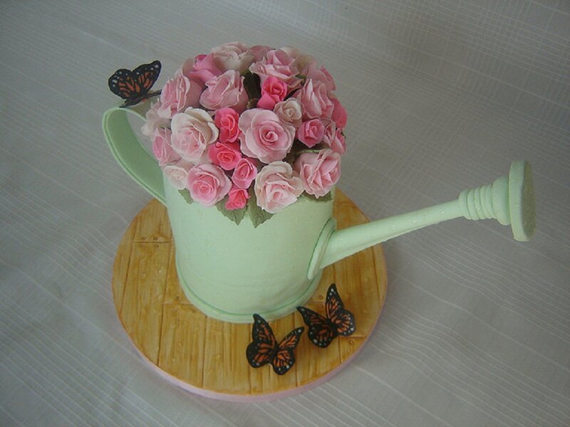 Cake Shaped Like Watering Can