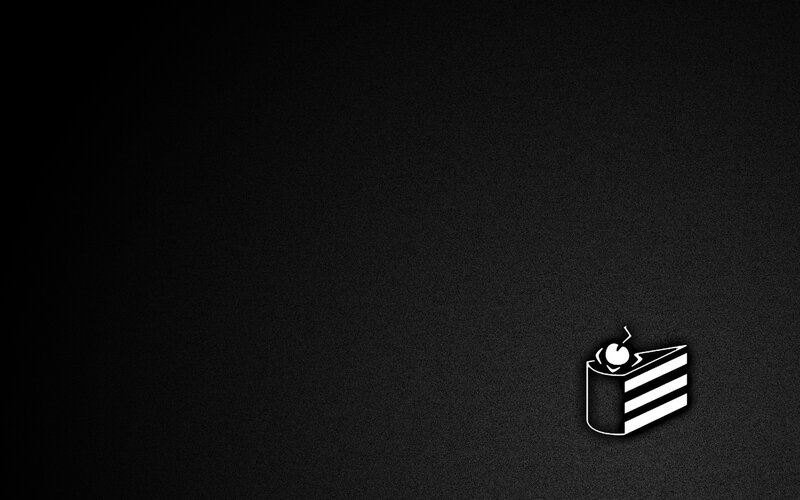 cake slice icon on dark background