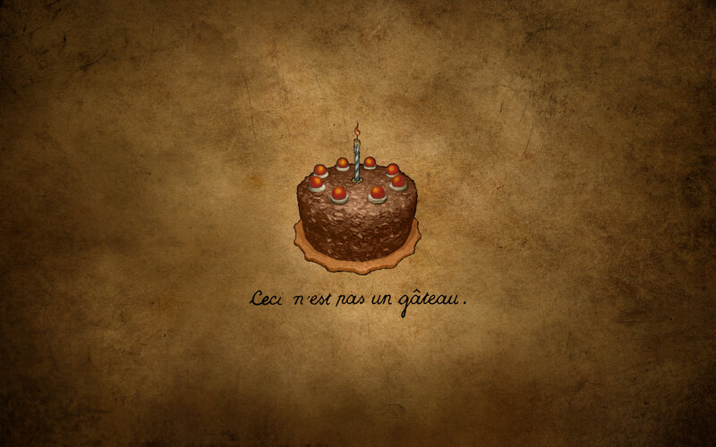 Cake with a candle
