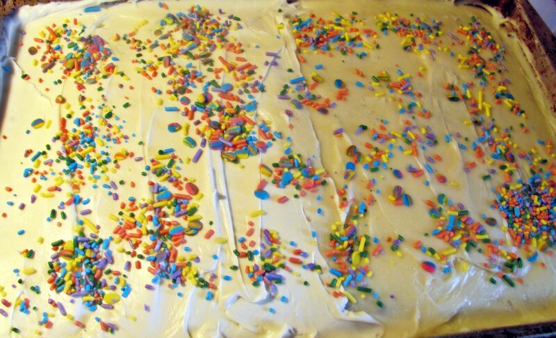 Cake with Sprinkles — White