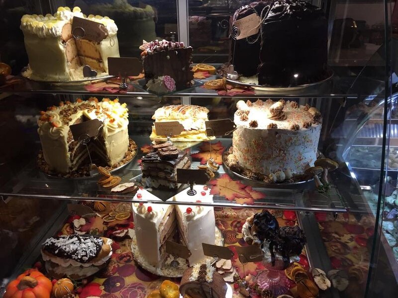 Cakes in Display Case