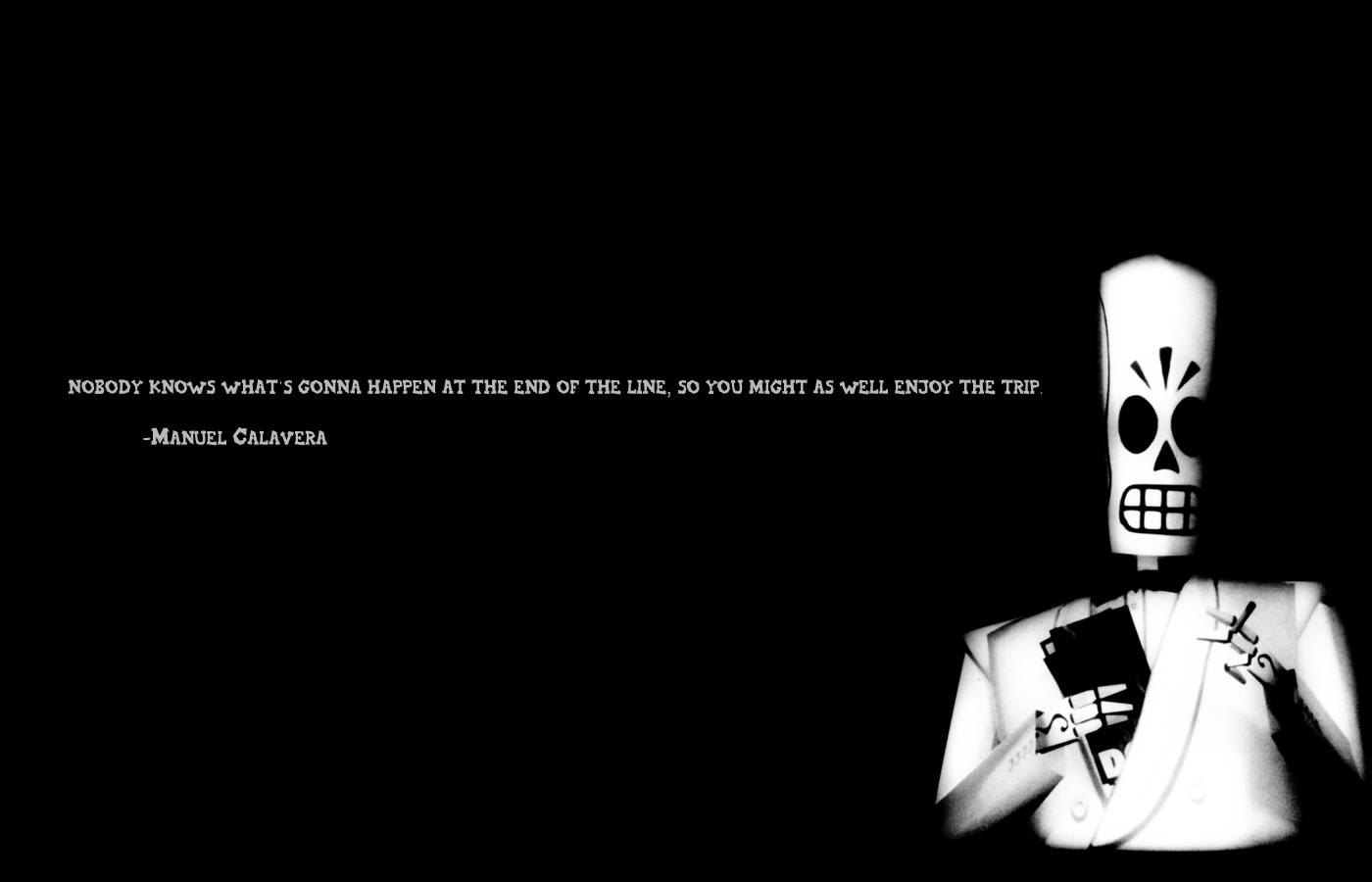 Calavera quote wallpaper