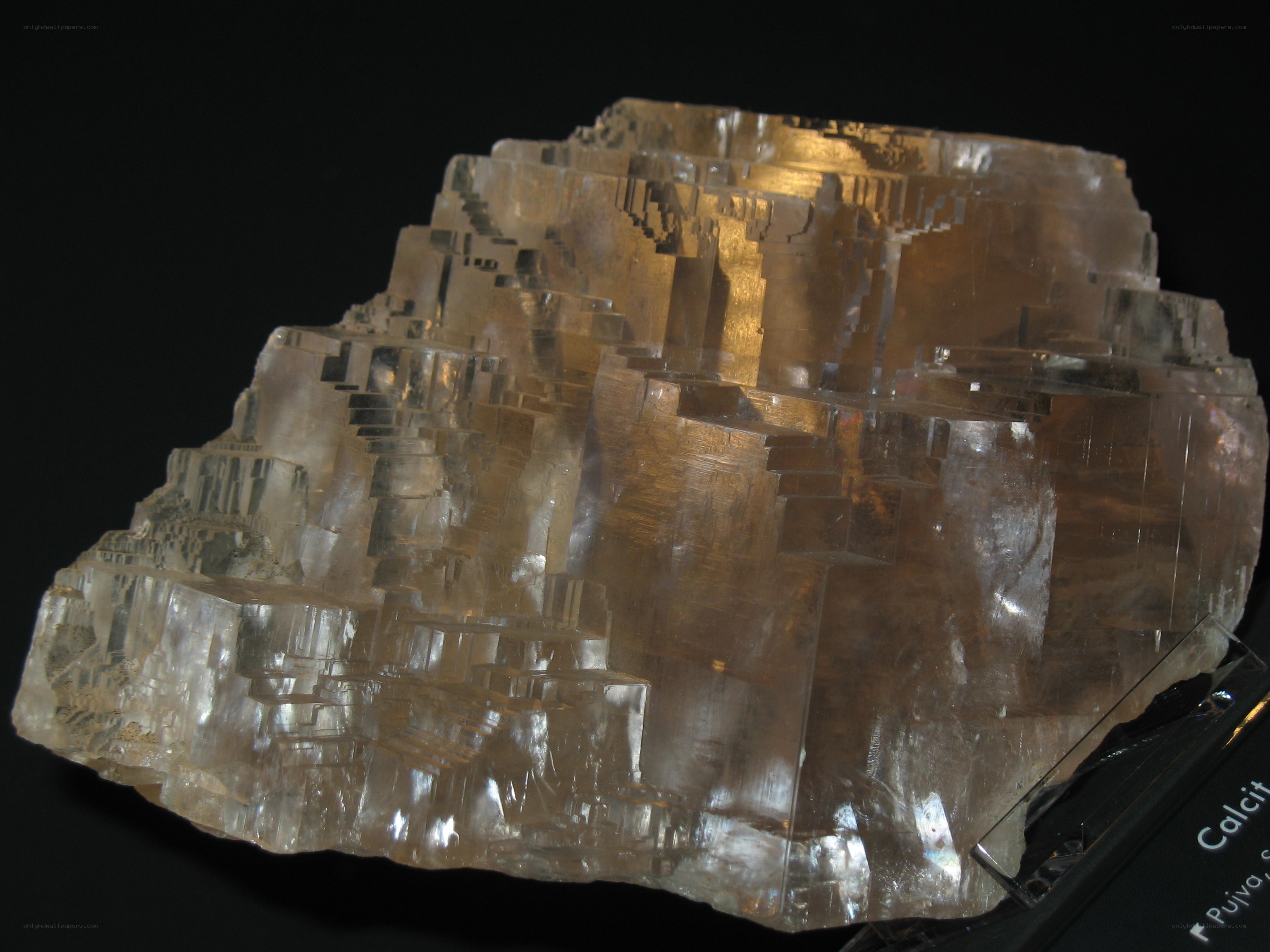 Calcite crystal formation