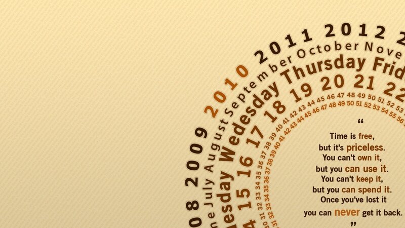 Calendar Design with Quote
