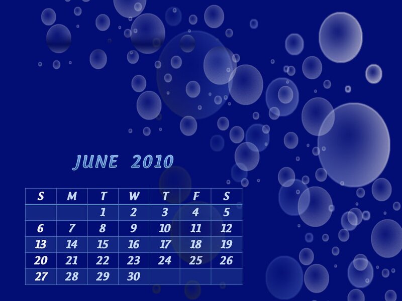 Calendar for June 2010