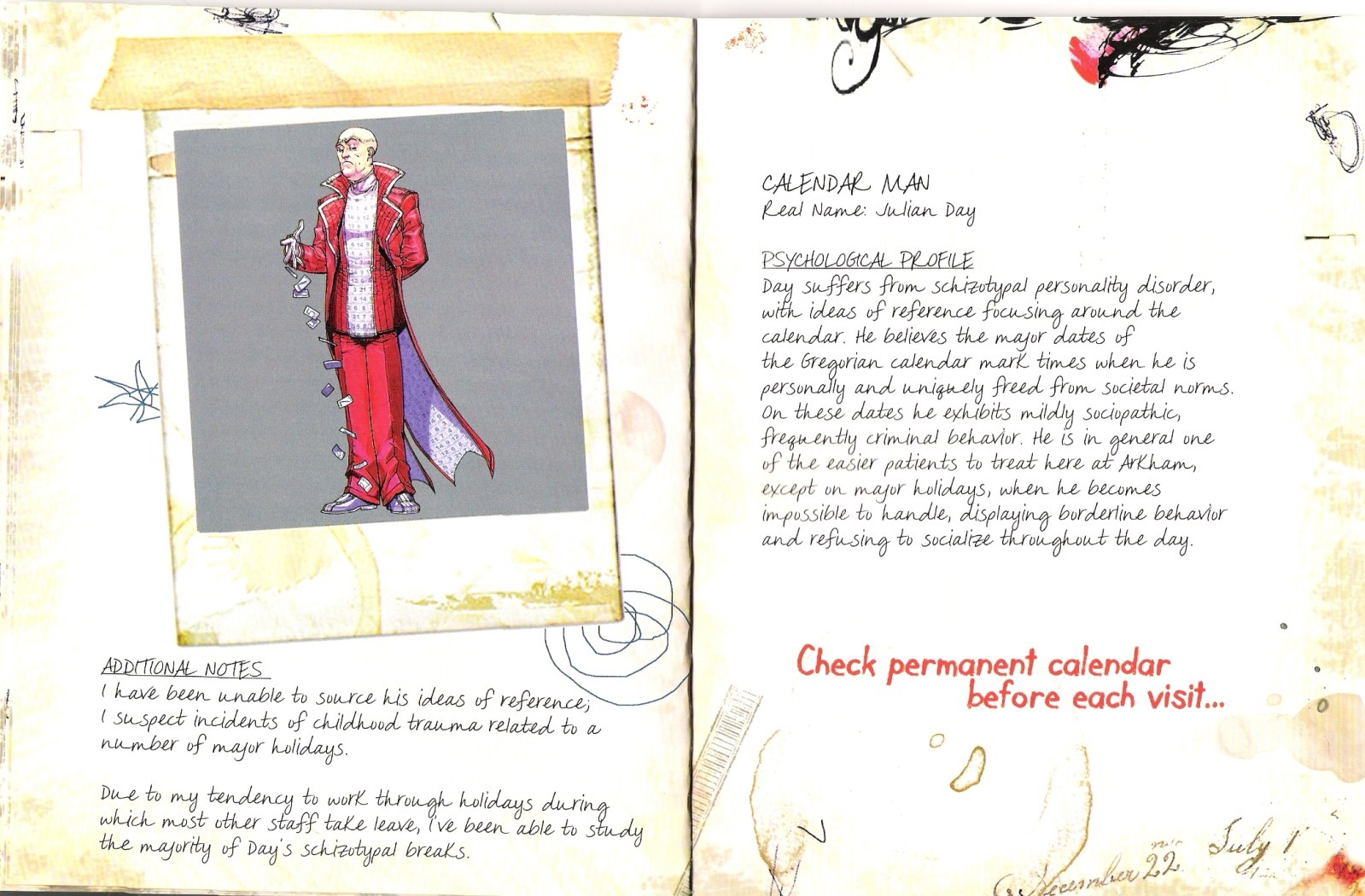 Calendar Man character file