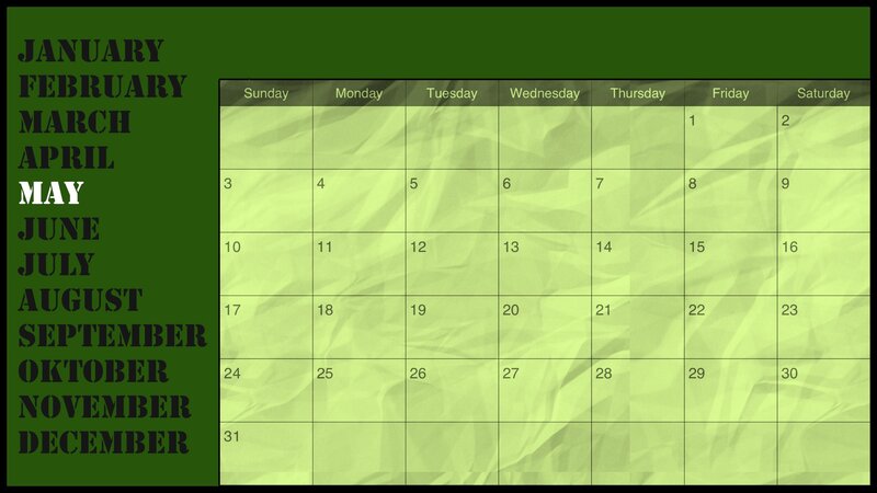 Calendar with Months