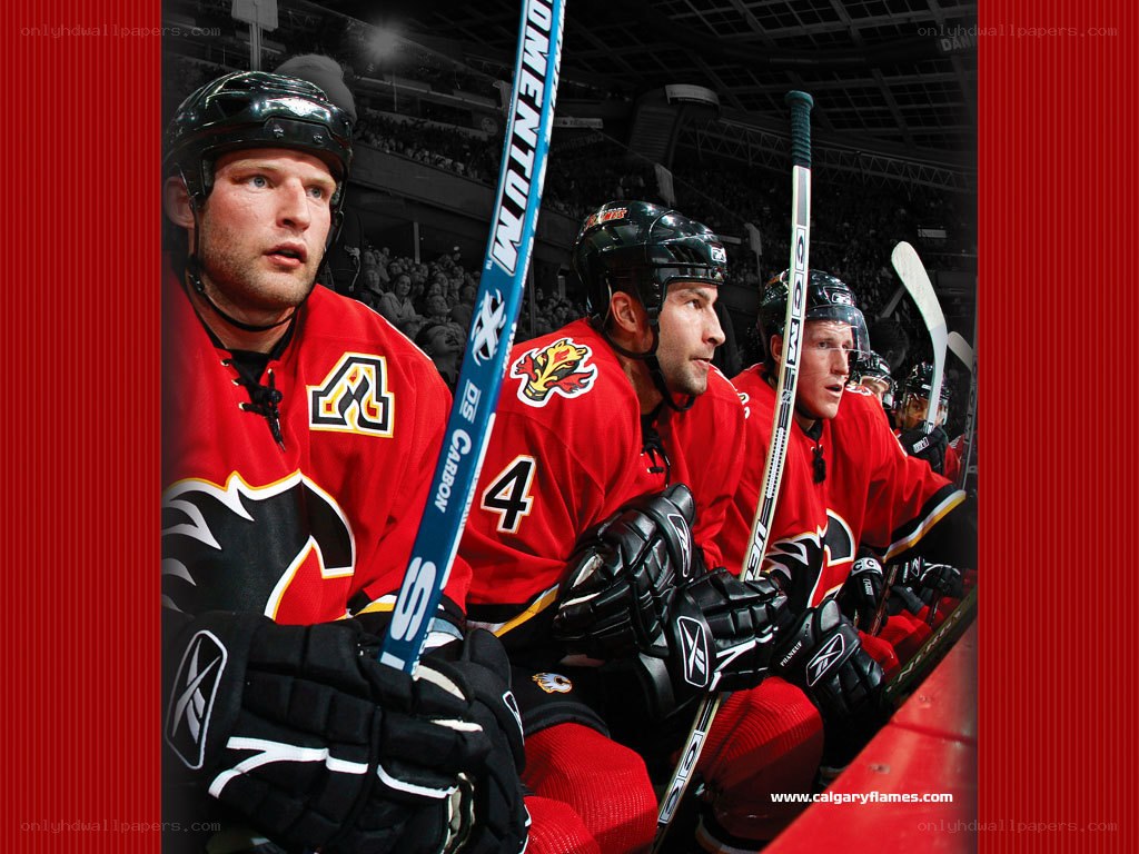 Calgary Flames hockey players