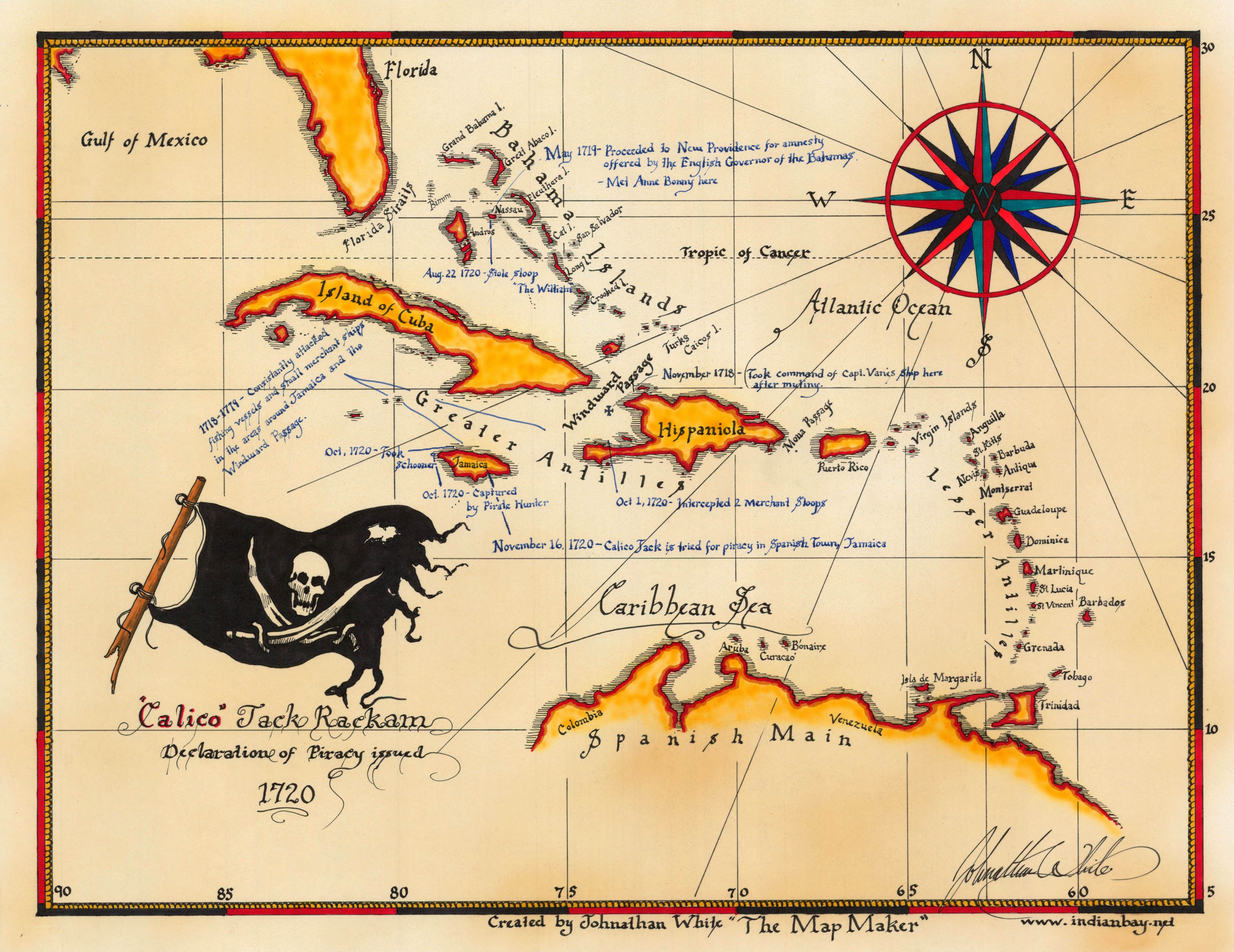 Calico Jack's Pirate Map