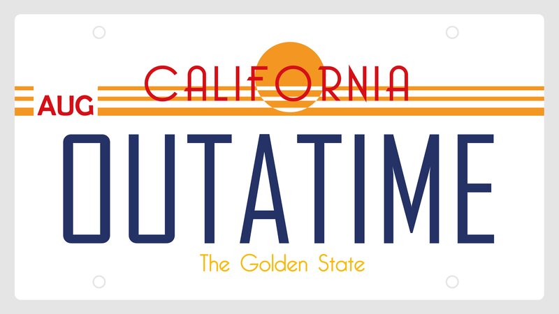 California License Plate