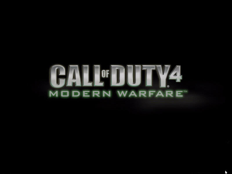Call of Duty 4: Modern Warfare title screen