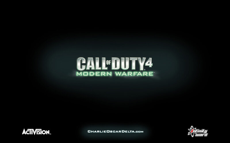 Call of Duty 4: Modern Warfare title screen