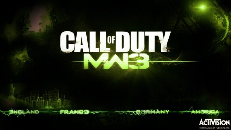 Call of Duty: MW3 Logo — Black, Dark, Dramatic