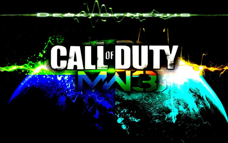 Call of Duty MW3 Logo — Black, Dramatic