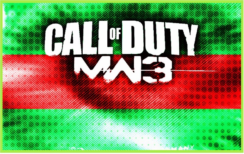 Call of Duty MW3 Logo — Green, Aggressive