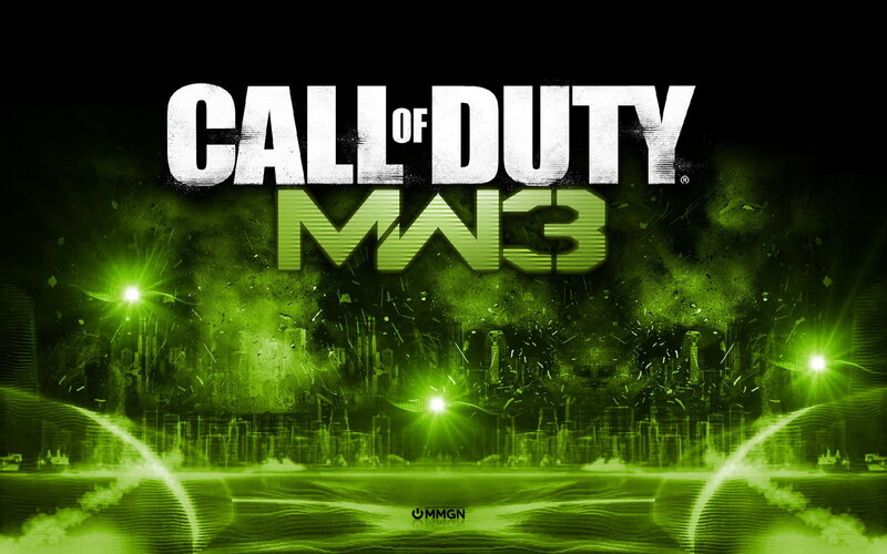 Call of Duty MW3 Logo — Green, Dramatic