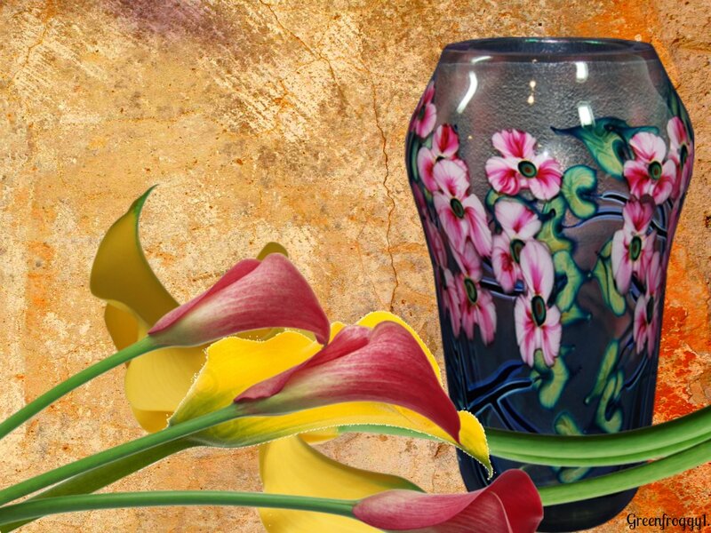 Calla Lilies and Vase