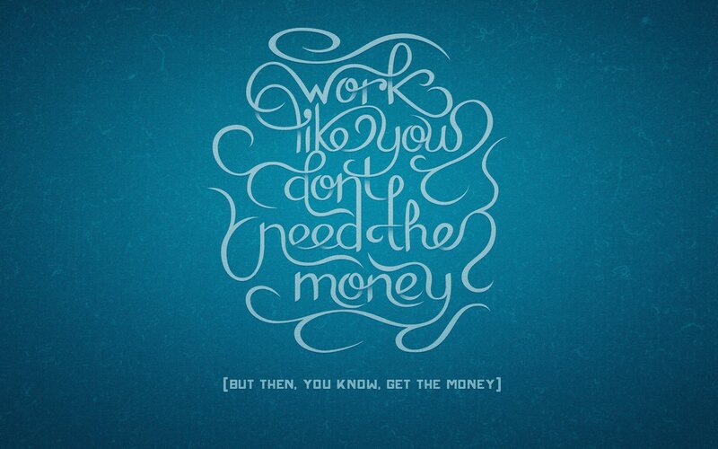 Calligraphic Text Art — Blue