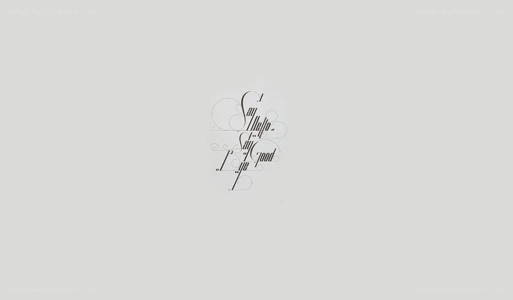 calligraphic text art