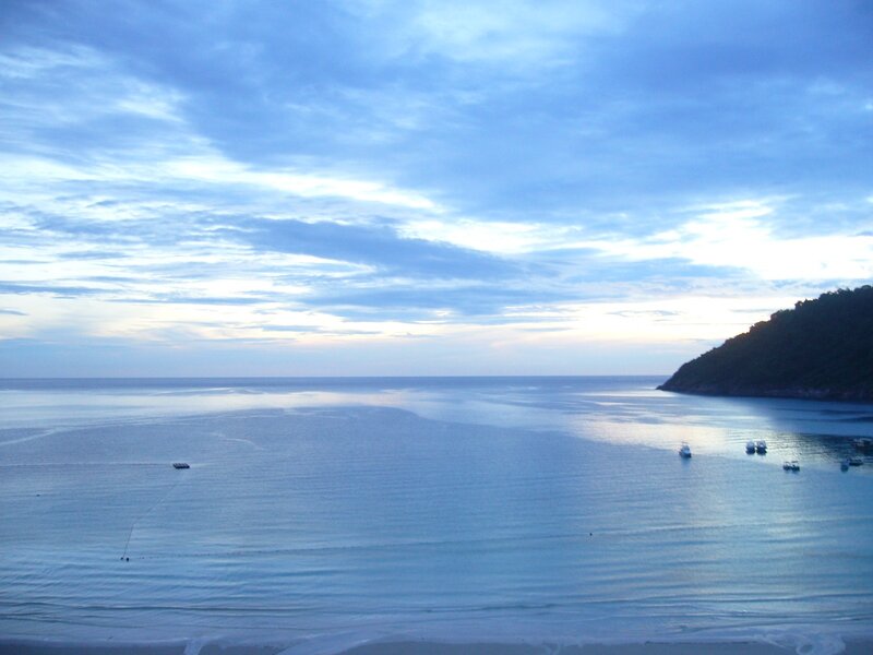 calm bay at dusk