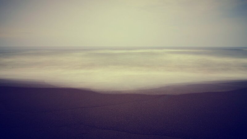 calm beach at dawn