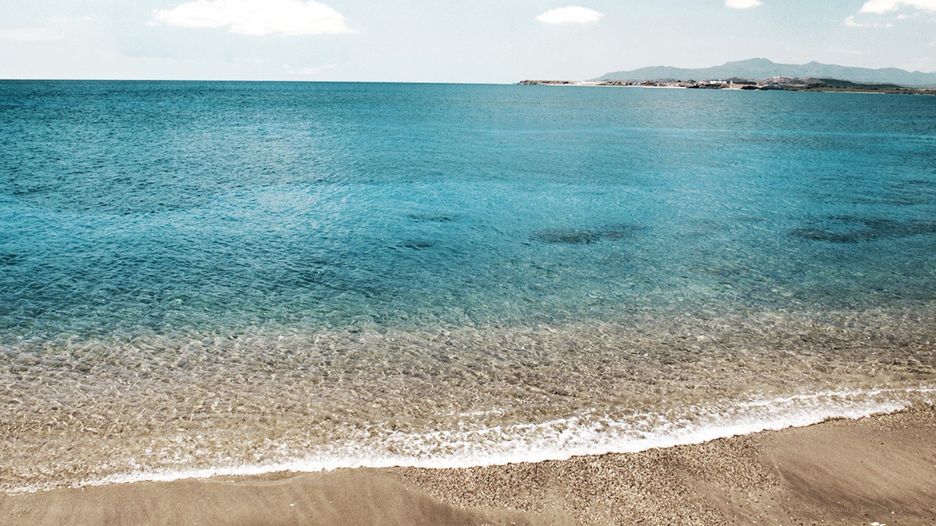 calm beach with clear water