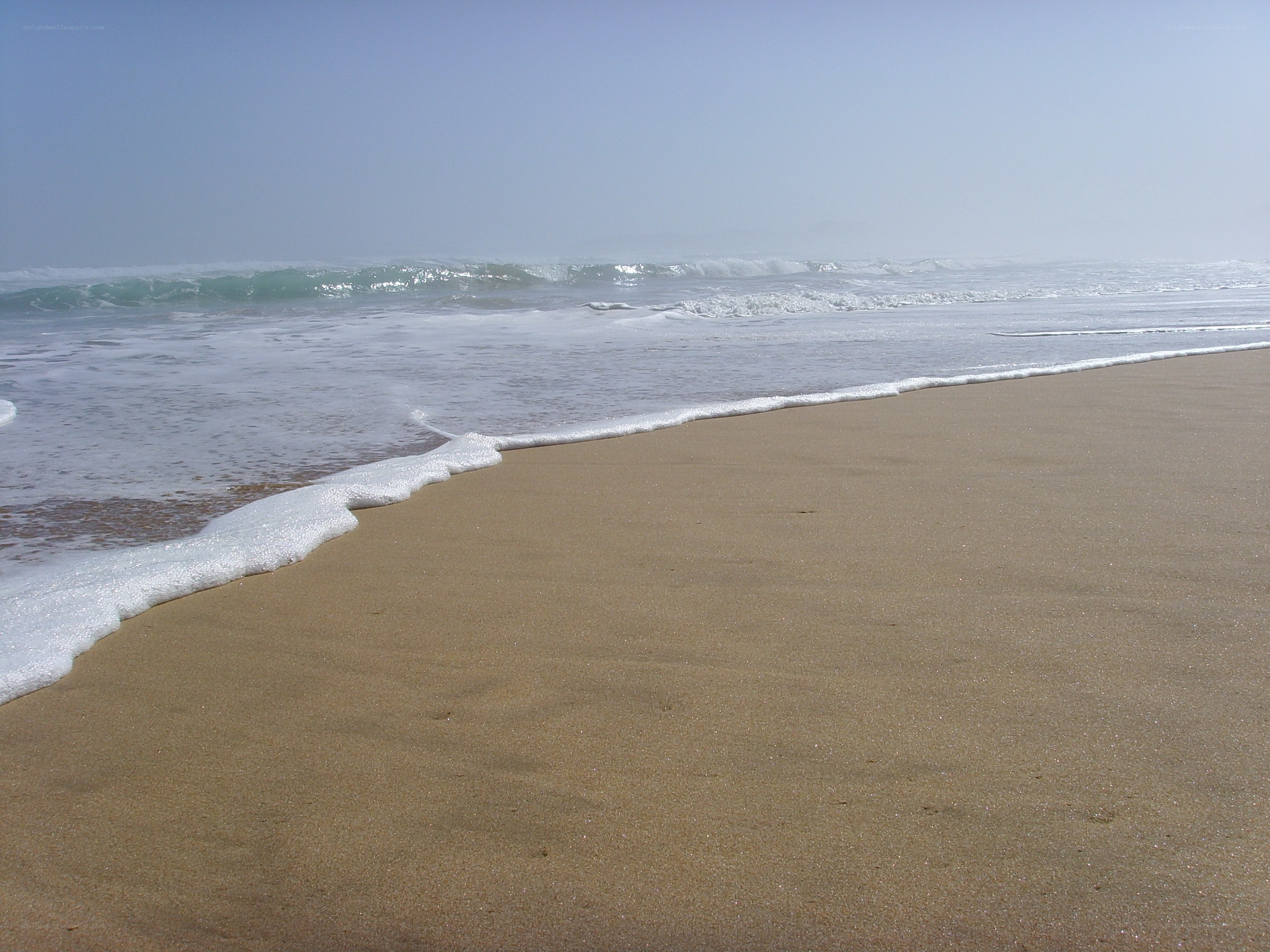 calm beach with gentle waves