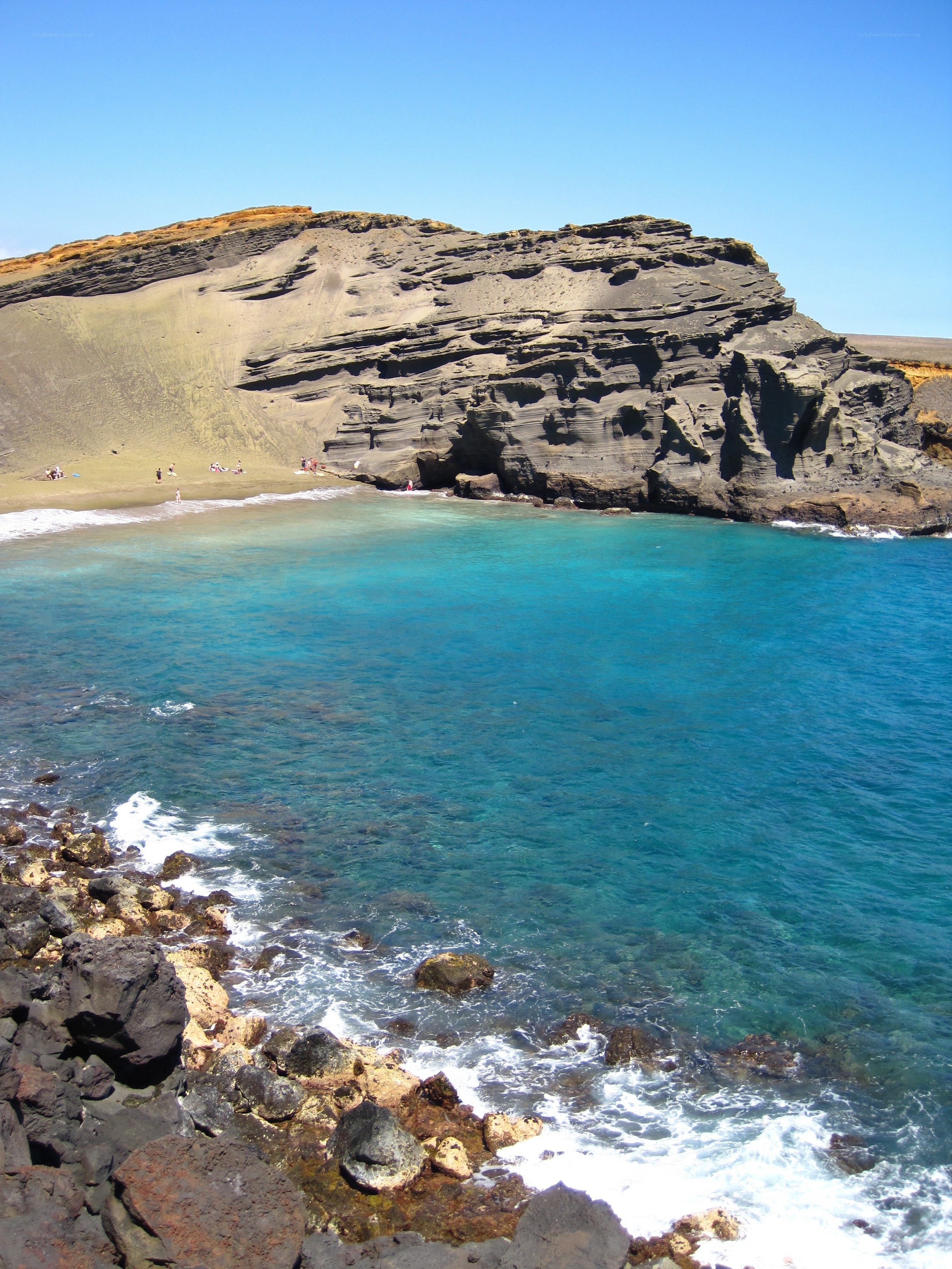 Calm beach with turquoise water