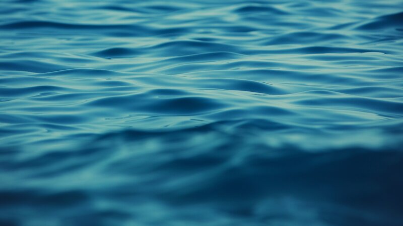 calm blue water surface