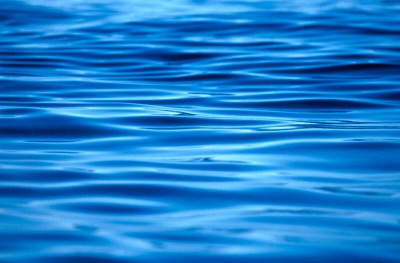 calm blue water surface