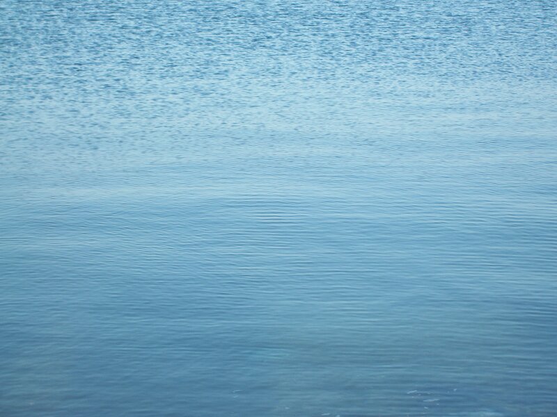 calm blue water surface
