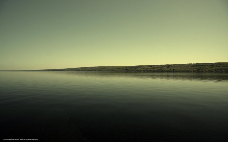 Calm Lake and Hills