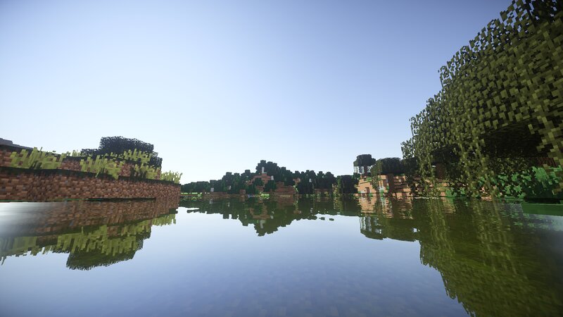 Calm Lake in Forest — Blue, Serene, Morning
