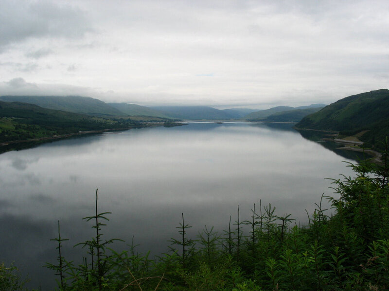 Calm Lake in Valley — Green