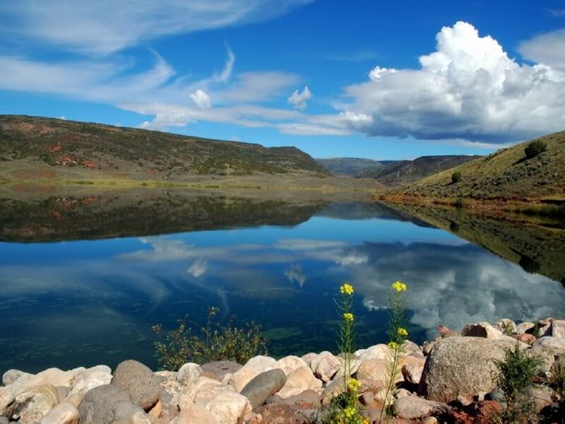 Calm Lake in Valley