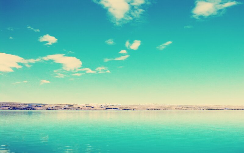 Calm Lake under Sky