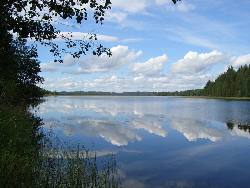 Calm Lake with Clouds