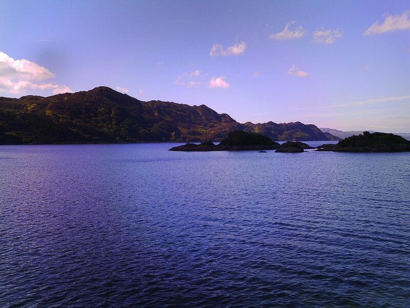 calm lake with mountains