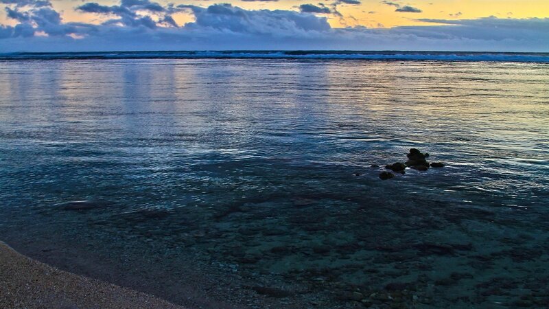 calm ocean at sunset