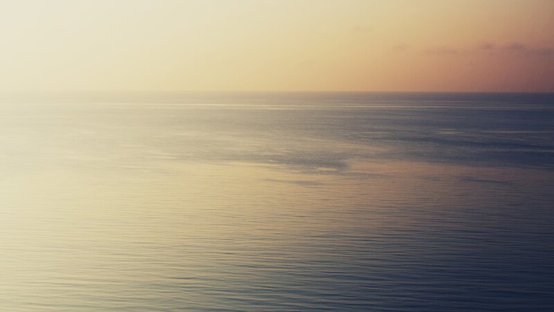 calm ocean at sunset
