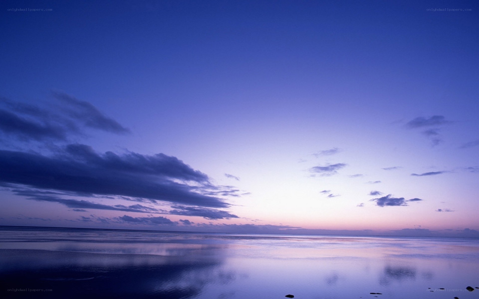 calm ocean at twilight