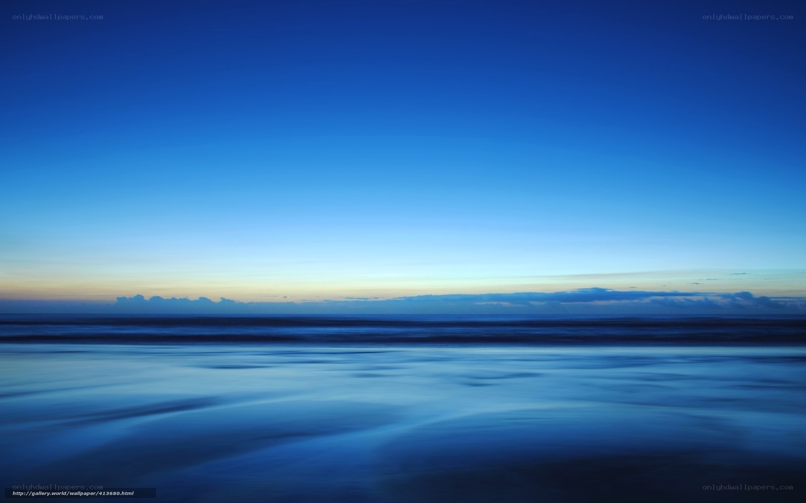 calm ocean at twilight