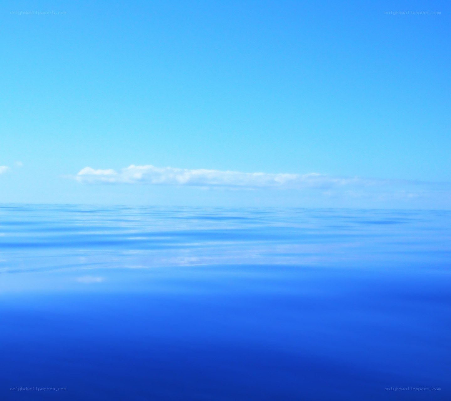 calm ocean horizon