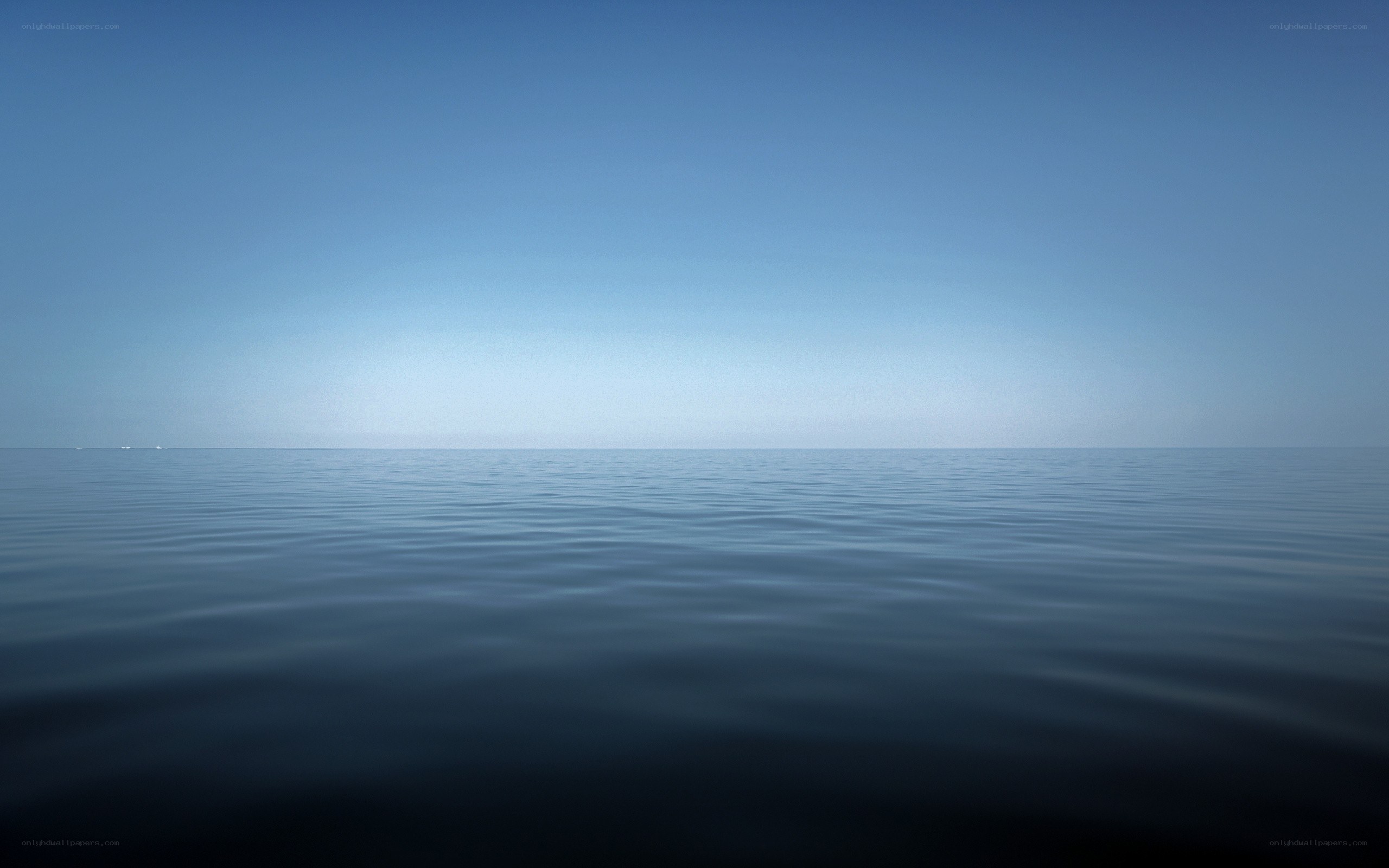 calm ocean horizon